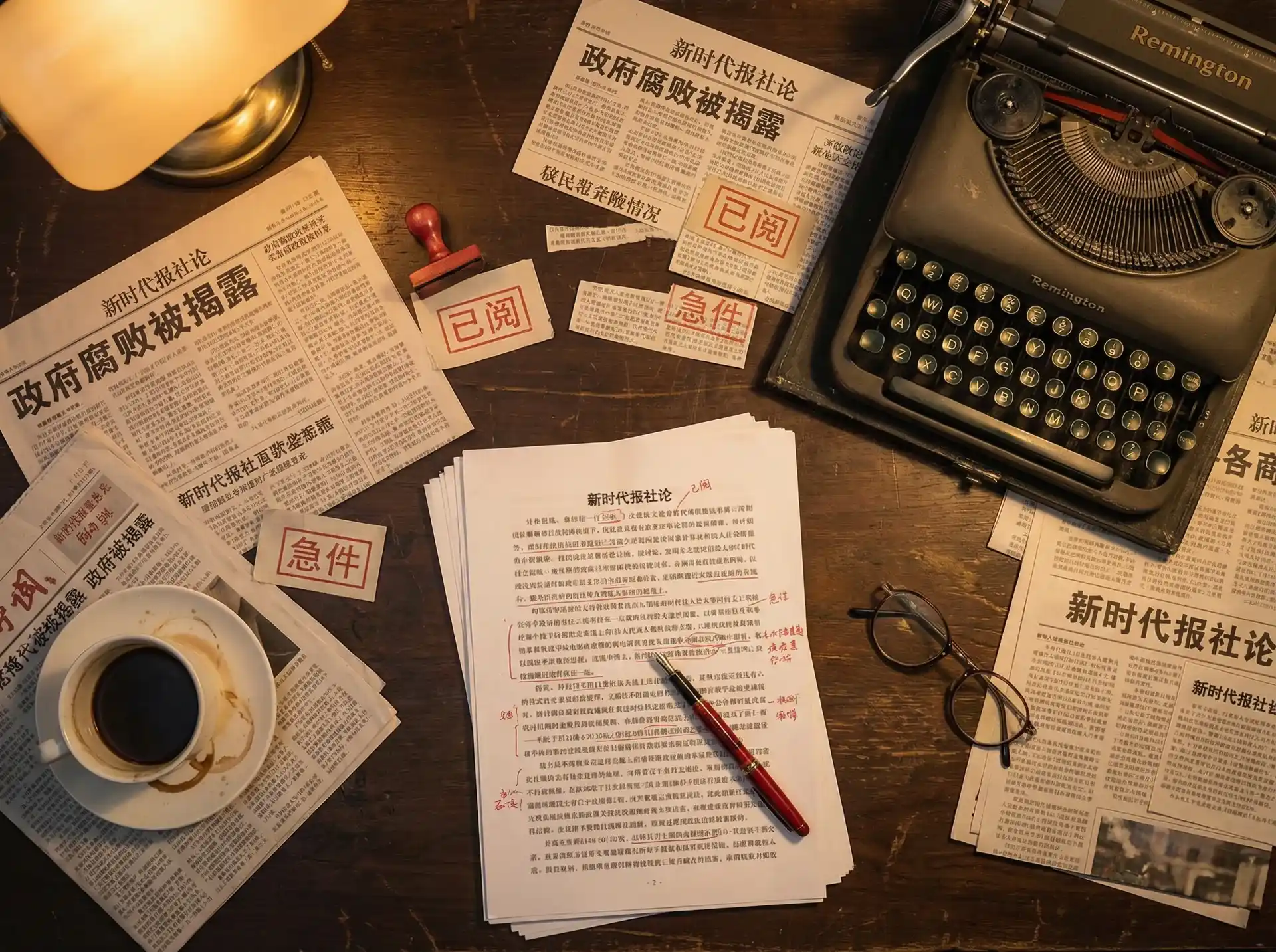 酷游app - 报社编辑部工作场景